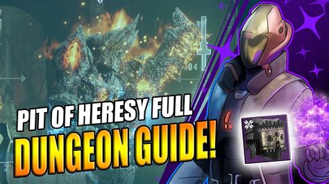 Destiny 2 Shadowkeep Pit Of Heresy Complete Dungeon Guide Youtube