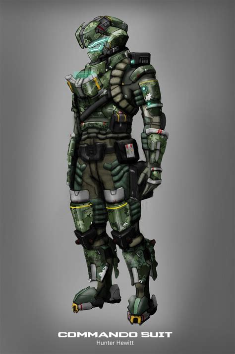 Artstation Dead Space Commando Suit Hunter Hewitt Dead Space Suits