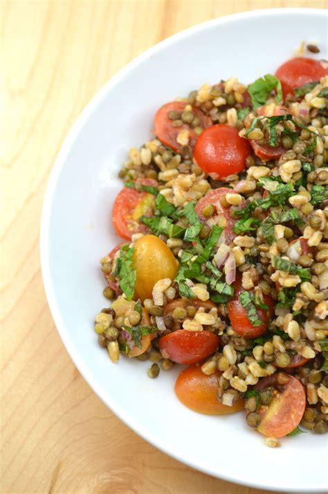 Check spelling or type a new query. Lentil Farro Salad with Champagne Vinaigrette | Farro ...