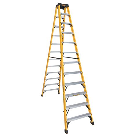 12 Ft Fiberglass Twin Front Step Ladder Dewalt
