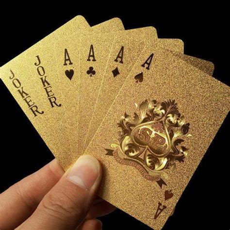 It can't be hacked or erased. 24K Gold Playing Cards - VS Gear