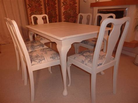 Don't miss out on these huge savings plus 12 months special financing. Shabby Chic Extendable Dining Table with 6 Chairs-Painted ...