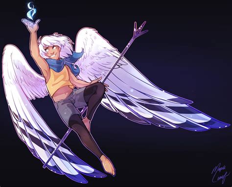 The Sweetest Maple Syrup Fantasy Character Design Wings Sketch Winged People
