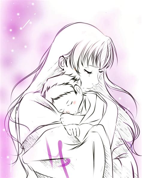 Lineart Kagome And Baby Moroha Arte Amino Amino