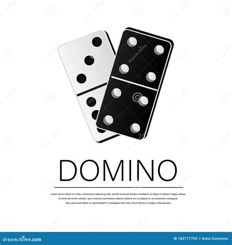 Domino Full Set Horizontal In Isometric Style Cartoon Vector
