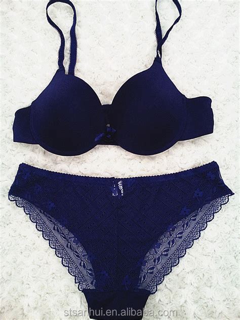 Hot Blue Sexy Ladies Bra And Panty 2 Piece Set Women Sexy Underwear Photo Buy Sexy Fancy Bra