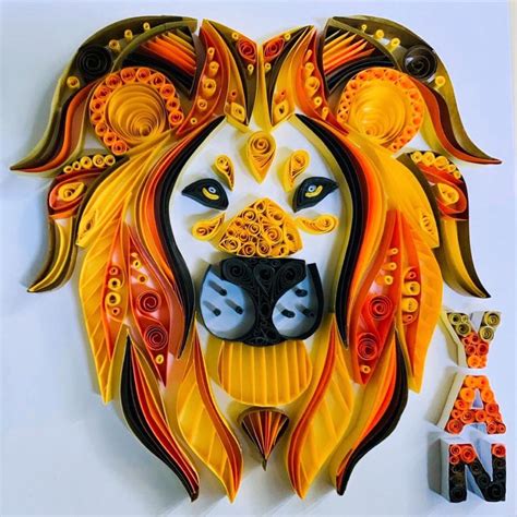 Lion Paper Quilling Quilling Animals Quilling Paper Quilling