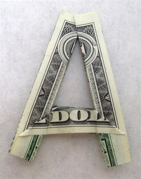 Dollar Bill Origami Letters Instructions Origami