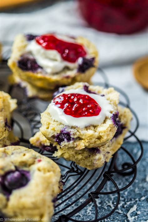 Blueberry Scones (Vegan + Gluten Free) - Wolesome Patisserie