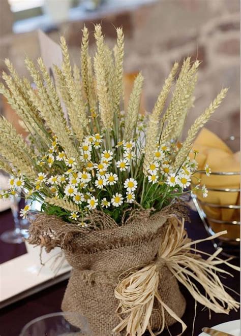 Pin By Halee On Centerpiece Ideas Rustic Wedding Flowers Wheat