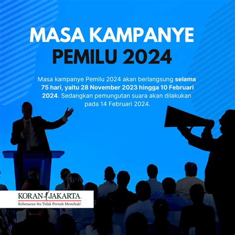 Bentar Lagi Kampanye Pemilu 2024 Dimulai Infografis Koran Jakarta