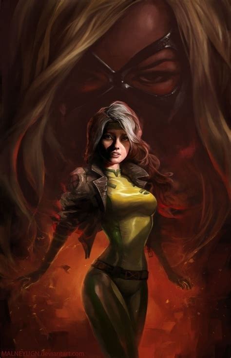 Geniales Ilustraciones De Rogue Titania X Men Superhéroes Marvel