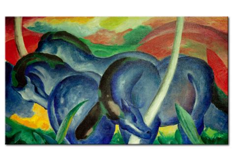 Kunstdruck Die Großen Blauen Pferde Franz Marc Kunstdrucke