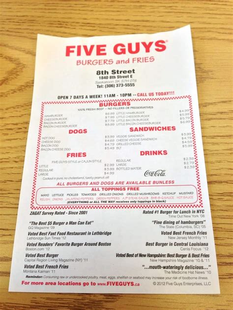Five Guys Review Best Things To Order On The Five Guys Menu Thrillist