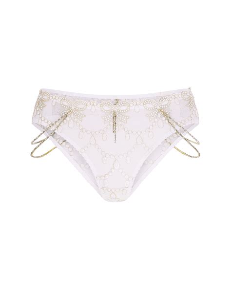 Velvetta Full Brief In Pearl By Agent Provocateur