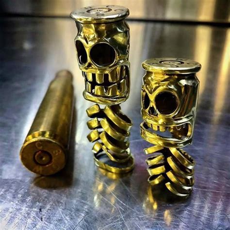 Hahah How Awesome Is This Bullet Casing Skulls Artist Tiggerwelding