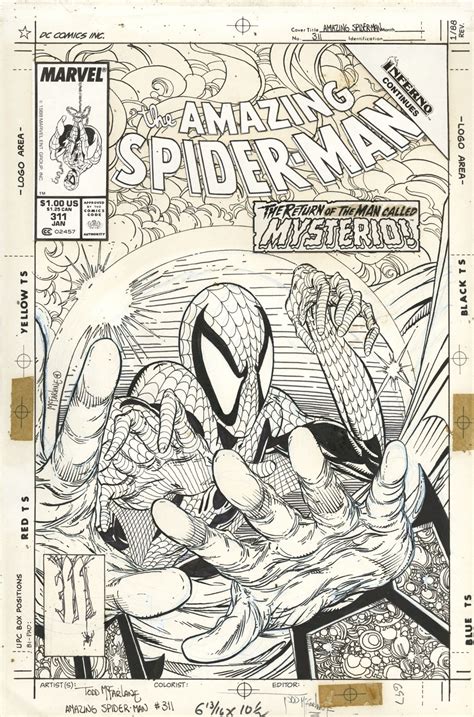 Amazing Spider Man 311 Cover 1989 Todd Mcfarlane Rare Cover From