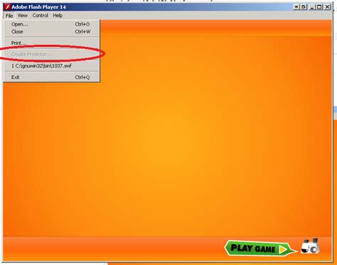 Adobe flash player debugger provides access to debug players and content debuggers and standalone players for flex and flash developers. File -> Create projector" is greyed out in Adobe Windows Flash Player Projector 14 - Super User