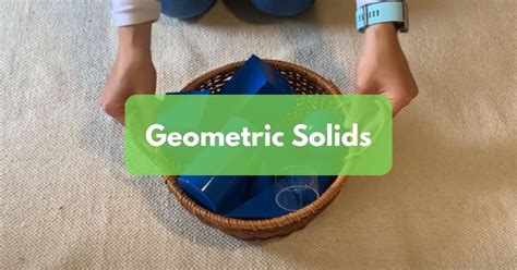 Montessori Geometric Solids A Comprehensive Guide