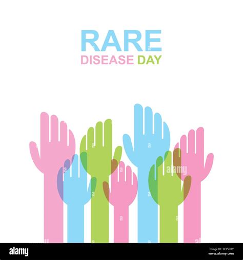 Vector Illustration Of Rare Disease Day Poster Design Stock Vector