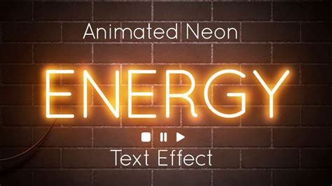 How To Create An Animated Neon Text Effect In Adobe Photoshop