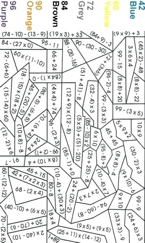 Math Coloring Worksheets Middle School Coloring Pages