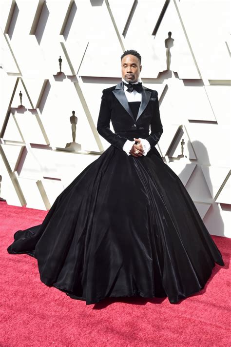 In february, billy porter, star of broadway and the tv series pose, went to the oscars wearing a black velvet tuxedo gown. Billy Porter Christian Siriano Gown at the 2019 Oscars ...