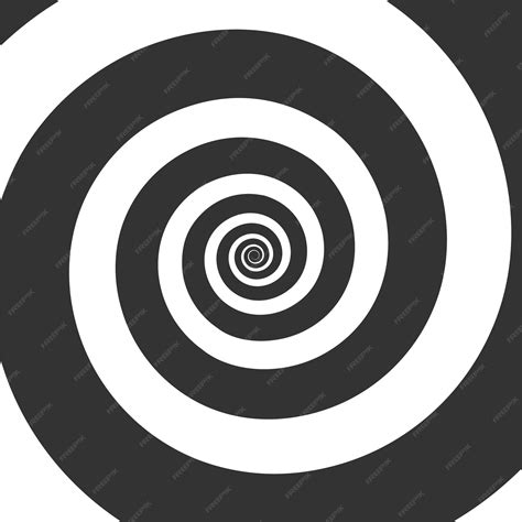 Premium Vector Hypnotic Spiral Hypnotic Swirl Circular Illustration