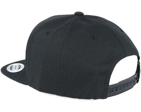 Classic 5 Panel Black Snapback Yupoong Cap Hatstorede