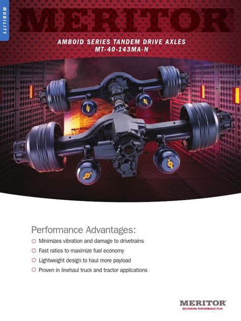 Performance Advantages Amboid Series Tandem Drive A Xles Mt 40