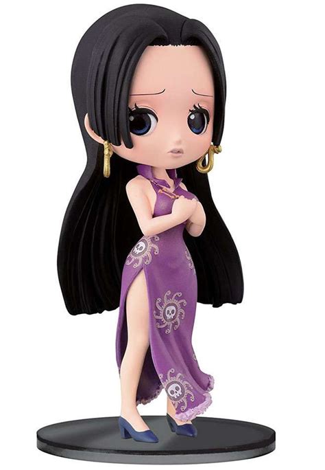 One Piece Q Posket Boa Hancock 55 Collectible Figure Purple Dress