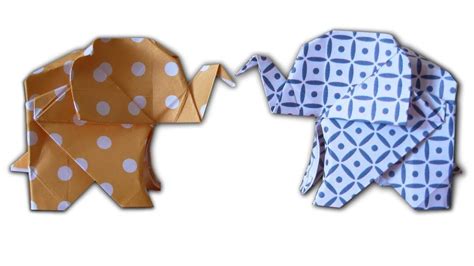 How To Make An Origami Elephant Youtube Éléphant En Origami