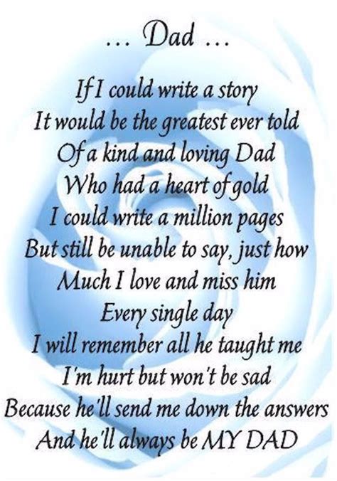 Daughter To Father Poems After Death