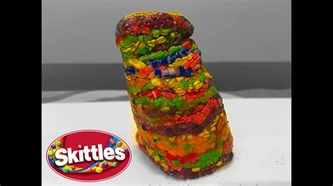 100 Layers Of Skittles Challenge Youtube