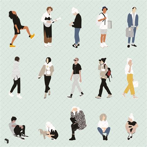 Flat Vector People 17 in 2021 | Vector illustration people, People illustration, Illustration ...