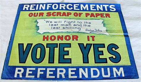 1917 Referendum And Reinforcements Poster With Related Documents