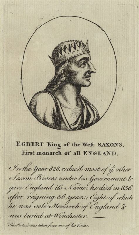 Npg D23572 Egbert King Of The West Saxons First Monarch Of All