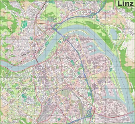 Large Detailed Map Of Linz Ontheworldmap Com
