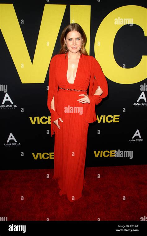 Amy Adams Attending The Vice World Premiere At The Samuel Goldwyn Theater On December