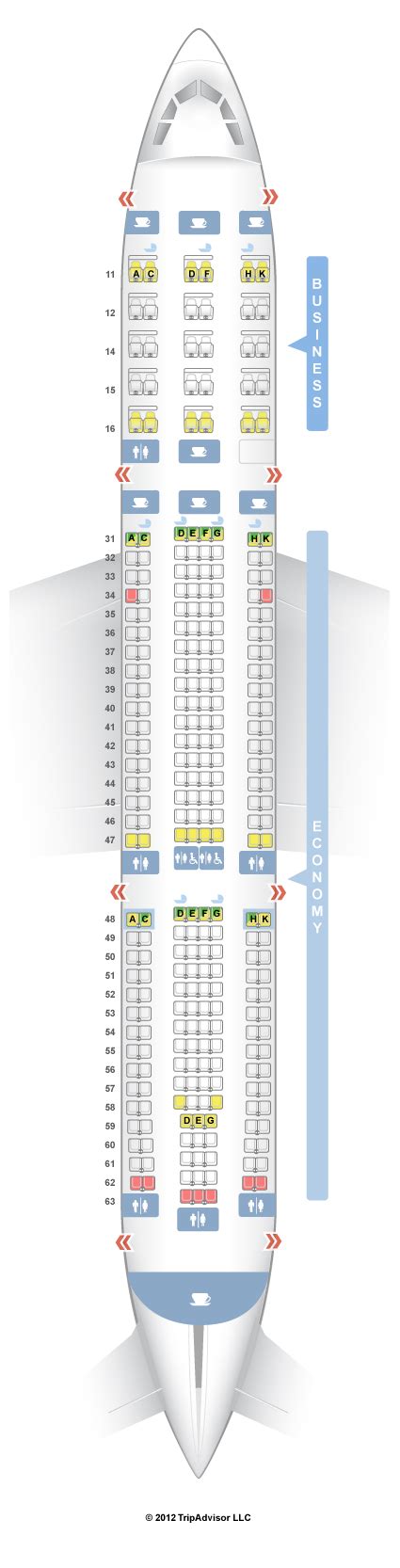 Seatguru Seat Map Singapore Airlines Airbus A330 300 333