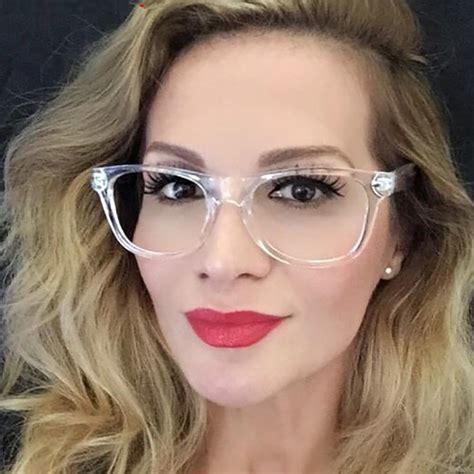2019 Women Eyeglasses Brand Designer Transparent Frame Prescription