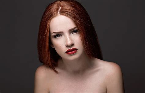 Hd Wallpaper Face Portrait Model Women Redhead Beauty Beautiful Woman Wallpaper Flare