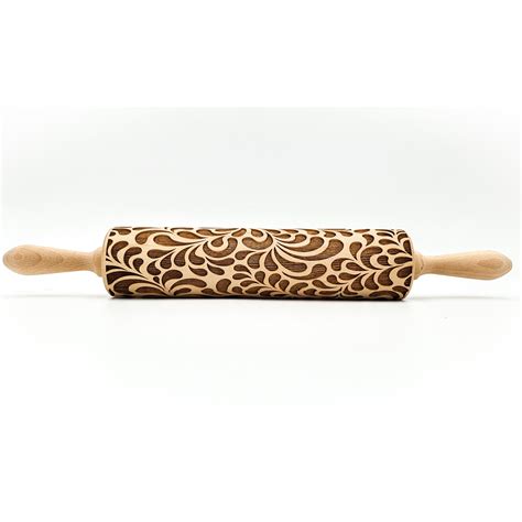 Florart Rolling Pin Embossing Rolling Pin Engraved Rolling Etsy