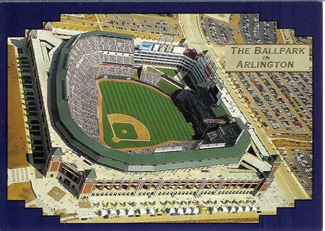 The Ballpark In Arlington J119 Stadium Postcards