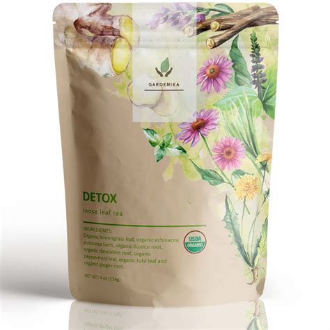 Organic Loose Leaf Herbal Tea Detox 4 Oz 114g