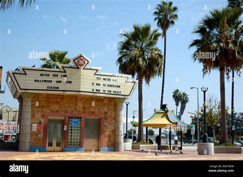 Hollywood And Vine Los Angeles Metro Red Line Station Stock Photo Alamy