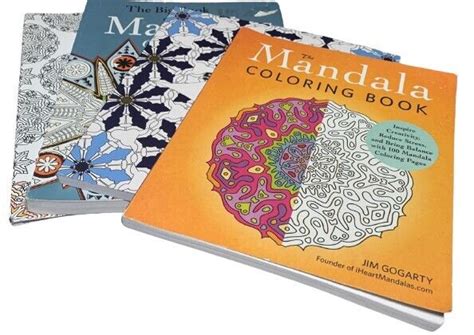 Adult Coloring Books Lot Of 4 Mandala Coloring Books Ebay