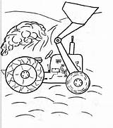 Tracteur Loader Backhoe Bulldozer Imprimer Tractopelle Mecanic Coloriageetdessins Printablefreecoloring Imprimé sketch template