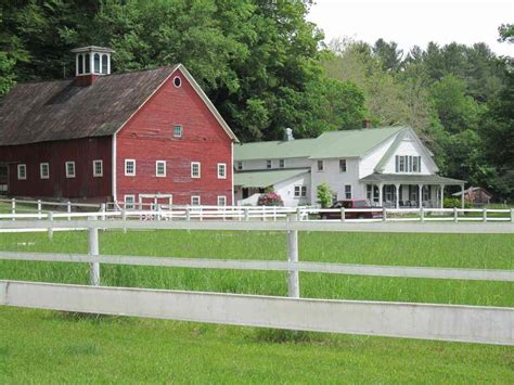 Horse Farm In Southern Vermont With 15 Stall Horse Barns Brookline