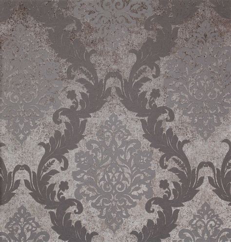 Free Download Vintage Greysilver Damask Embossed Texture Background